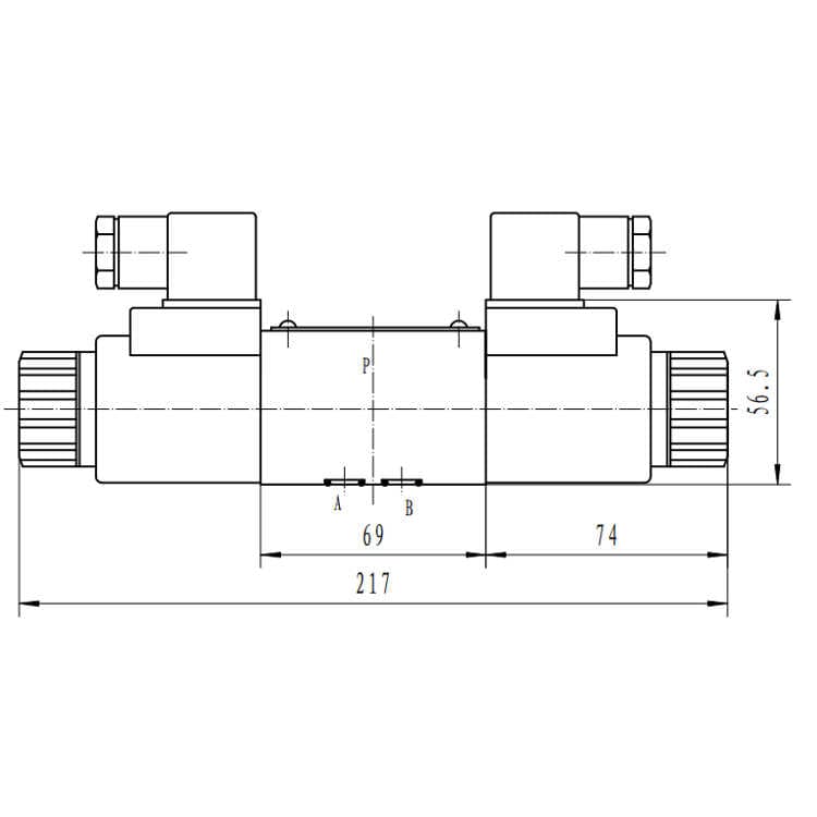 NG6 12V Cetop Elektrisk 4/3 riktningsventil, H-mittläge 315 bar – bild 6