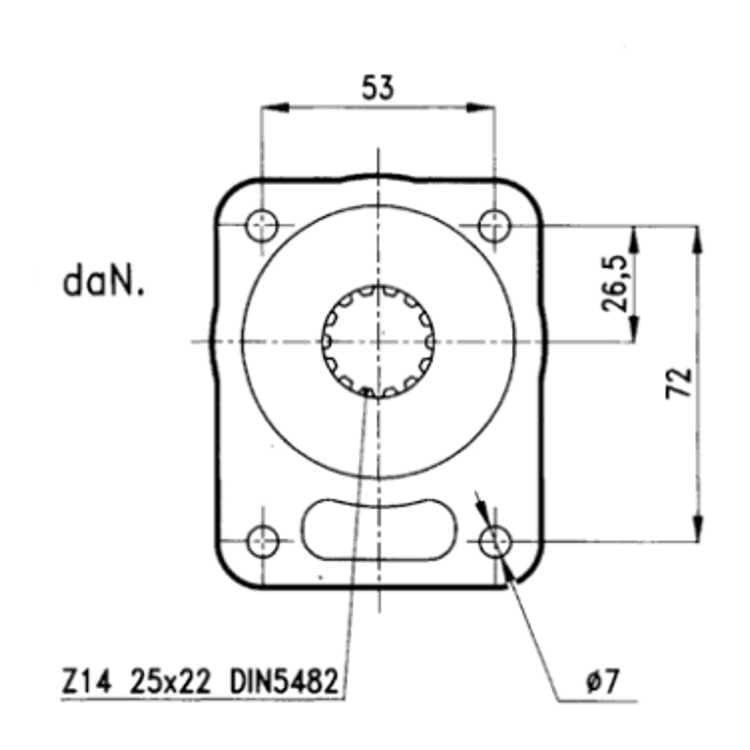 Framlager för hydraulpump eller motor grupp 1 – bild 5
