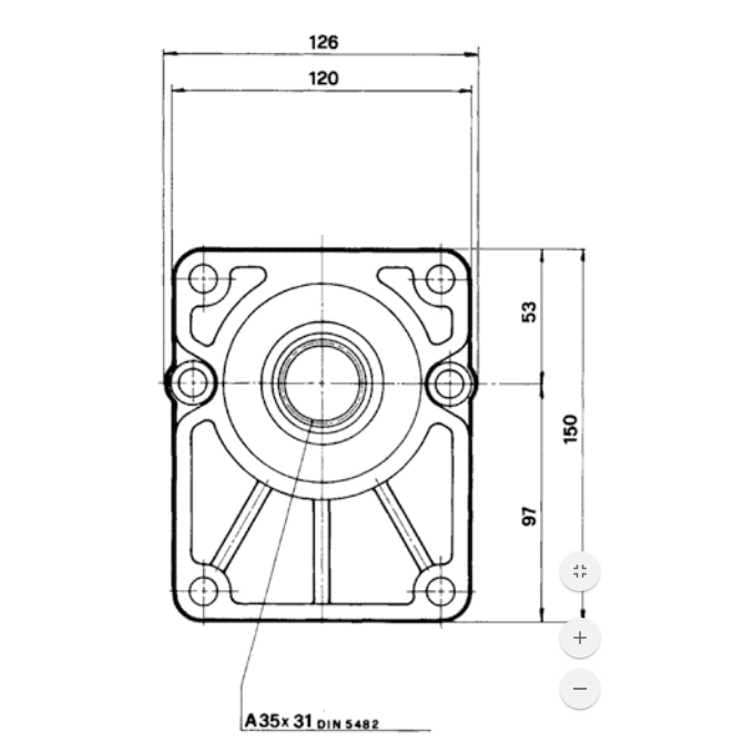 Framlager för hydraulpump eller motor grupp 3 – bild 5
