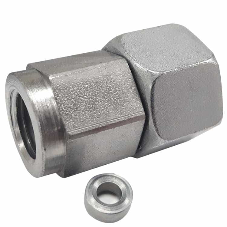 Manometer koppling 1/4" BSP invändig gänga - 10 L (M16x1,5) med svivel