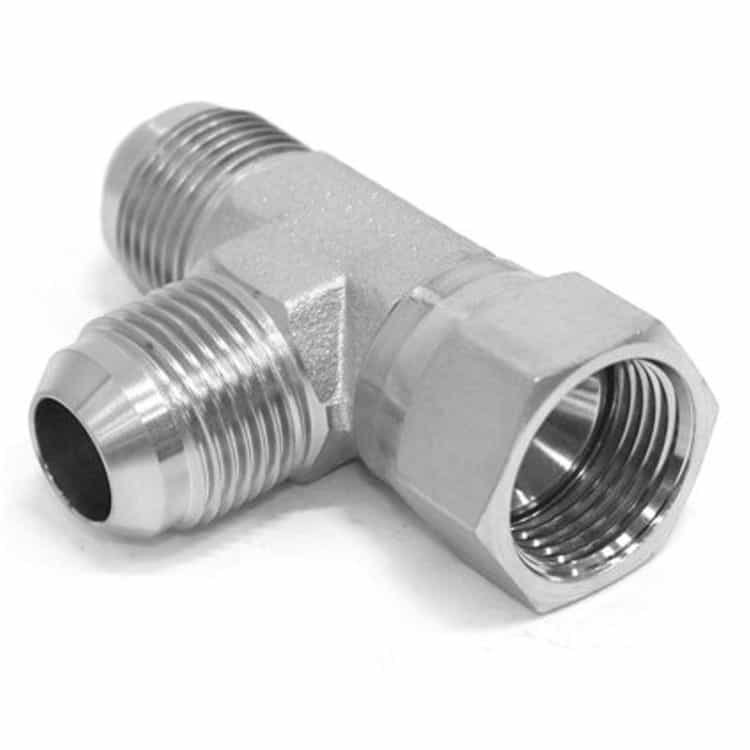 Justerbar T-adapter JIC 1" 5/16 12h UNF (L-utförande)