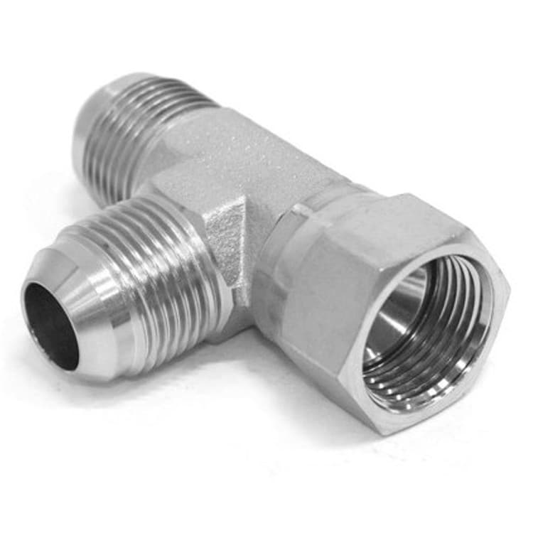 Justerbar T-adapter JIC 1" 5/16 12h UNF (L-utförande)