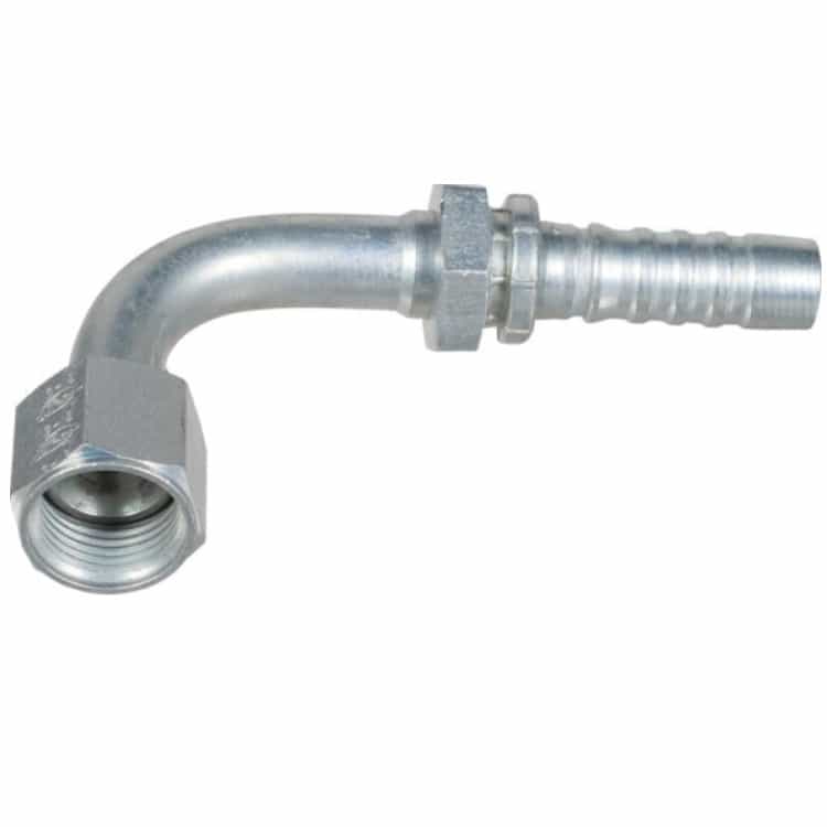 3/4" DN presskoppling JIC 1" 1/16 12h UNF 90° vinklad