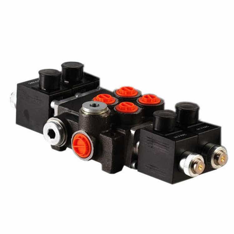 2Z80 2 sektions riktningsventil 80 L/min 12V elektrisk