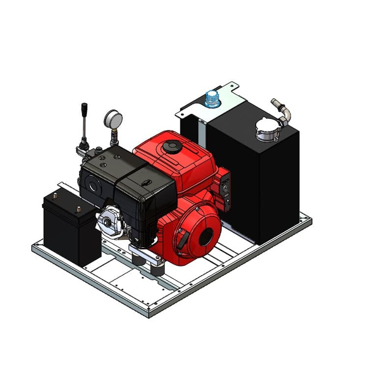 Hydraulaggregat / powerpack med Honda GX390 bensinmotor – bild 6