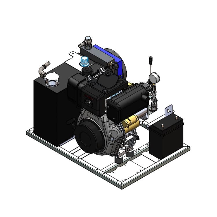 Hydraulaggregat/powerpack med 10hk Yanmar dieselmotor – bild 7
