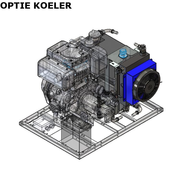 Hydraulaggregat/powerpack med 10hk Yanmar dieselmotor – bild 11