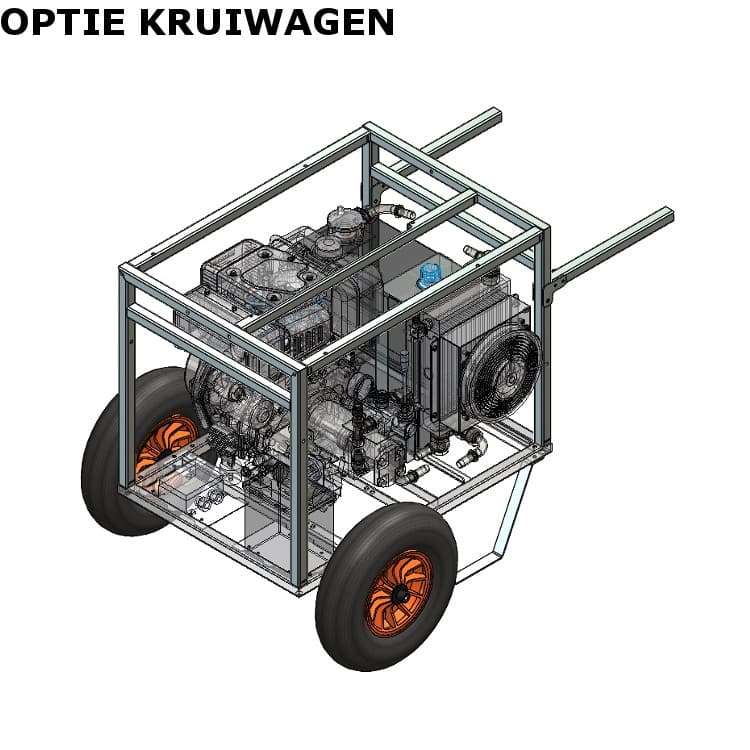 Hydraulaggregat med 10hk dieselmotor – bild 9