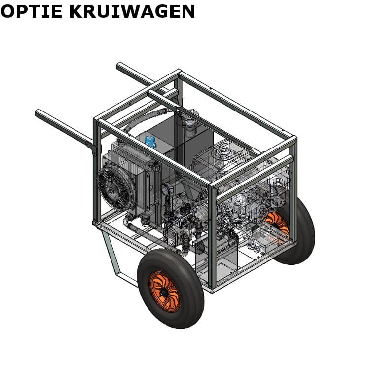 Hydraulaggregat / powerpack med Honda GX390 bensinmotor – bild 9