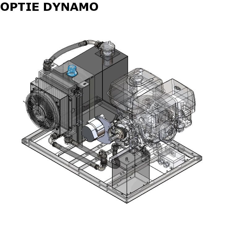 Hydraulaggregat / powerpack med Honda GX390 bensinmotor – bild 10