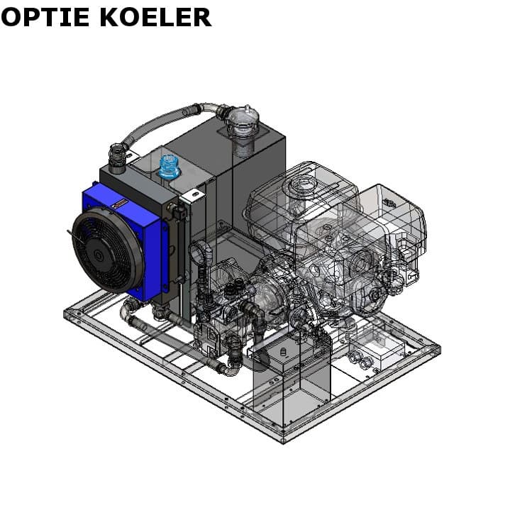 Hydraulaggregat / powerpack med Honda GX390 bensinmotor – bild 11