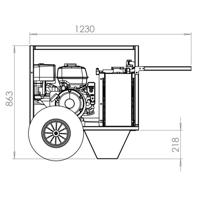 Hydraulaggregat/powerpack med 10hk Yanmar dieselmotor – bild 5