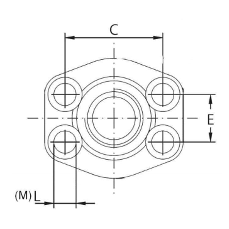 SAE gängfläns (hona) 3" BSP, 3 tum, 3000 PSI – bild 3
