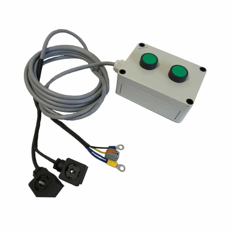 1 sektion knappstation 230V för dubbelverkande hydraulaggregat