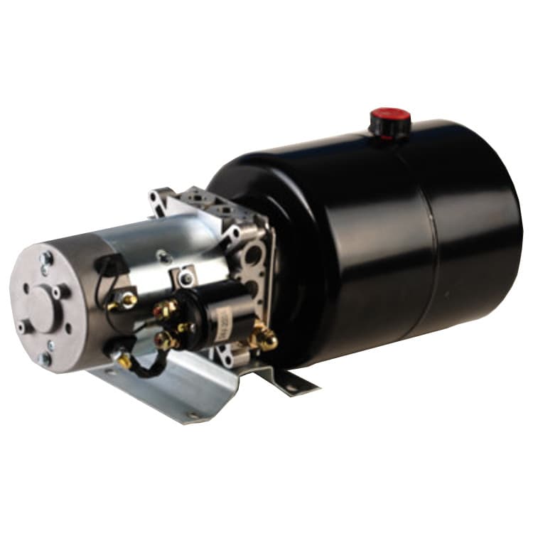 12V 0,5kW hydraulaggregat dubbelverkande krets