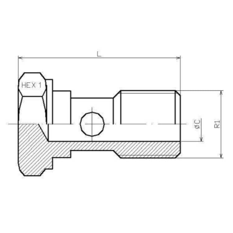 Banjo bult 3/8" BSP – bild 2