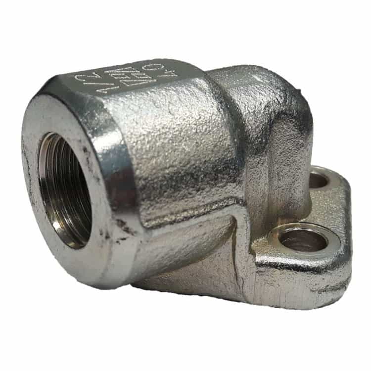 Pumpfläns vinklad 3-håls 3/8'' BSP (30mm, gr. 1)