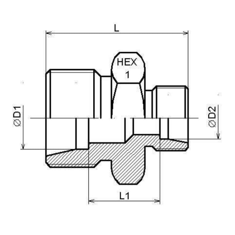 Adapter 12S - 6S hane – bild 2