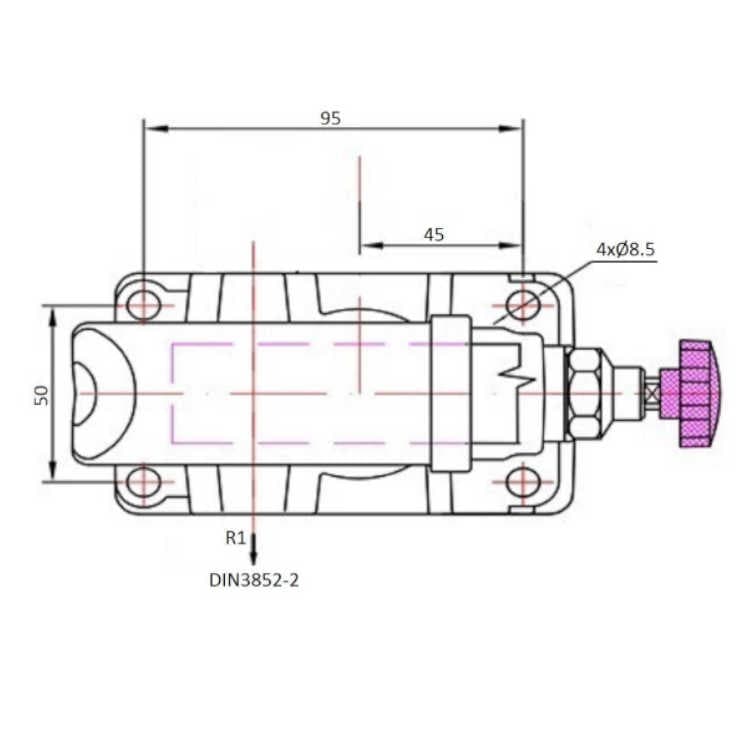 Handpump 12cc enkelverkande (tank montering) – bild 4