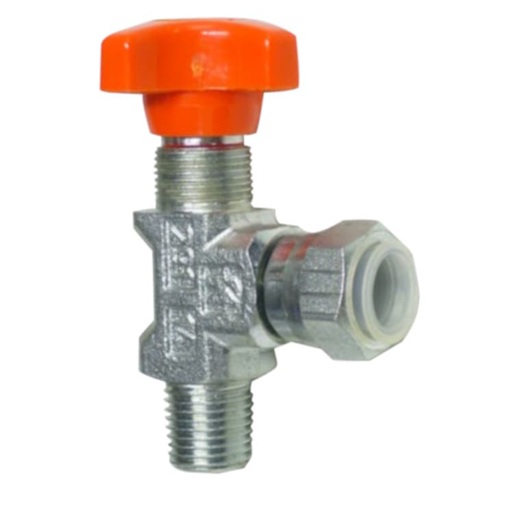 Manometer kran 1/4'' BSP 90 grader