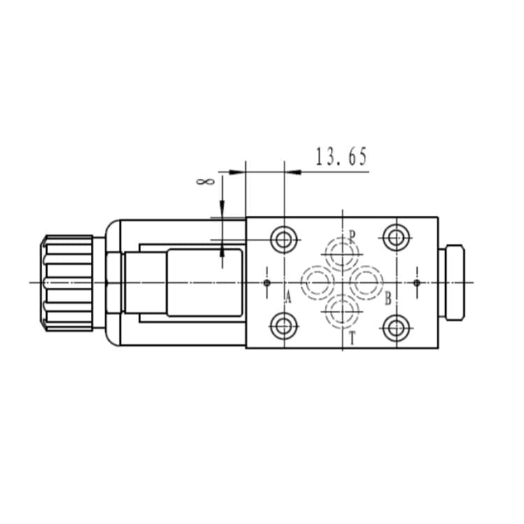 NG6 230V Cetop Elektrisk 4/2 riktningsventil PA ansluten BT ansluten 315 bar – bild 5