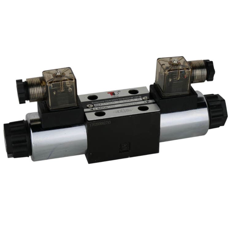 NG10 12V Cetop Elektrisk 4/3 riktningsventil, PT Ansluten, AB Stängd