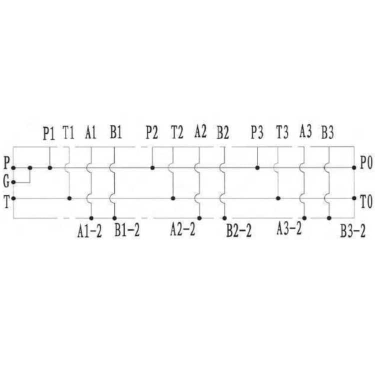 NG6 underblock (parallell), 7 sektioner med topp- och sidoanslutning – bild 2