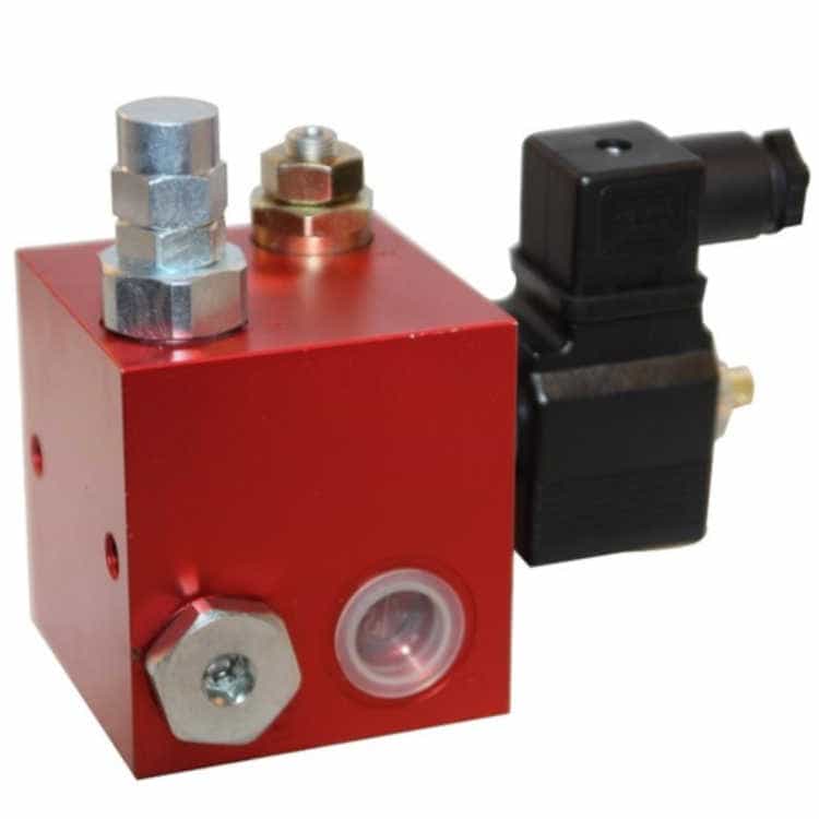 Komplett 3/2 riktningsventil för enkelverkande cylinder 24V