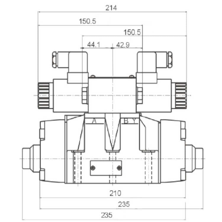 NG16 12V Cetop Elektrisk 4/3 riktningsventil, PT Ansluten AB Stängd – bild 4