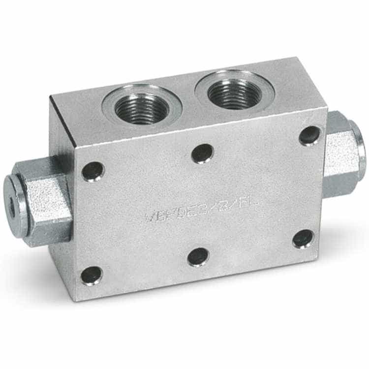 Dubbel hydrauliskt styrd backventil VBPDE 3/8" FL