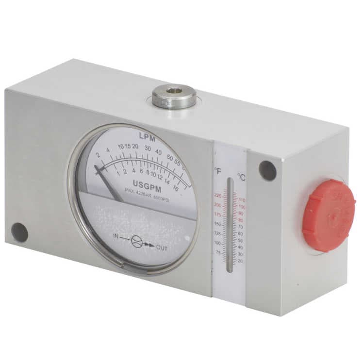 Hydraulisk flödesmätare 4-120 l/min