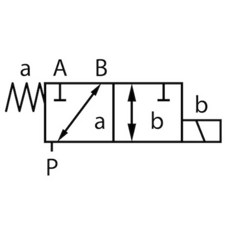 Trevägsventil 1/2" BSP 12V – bild 2