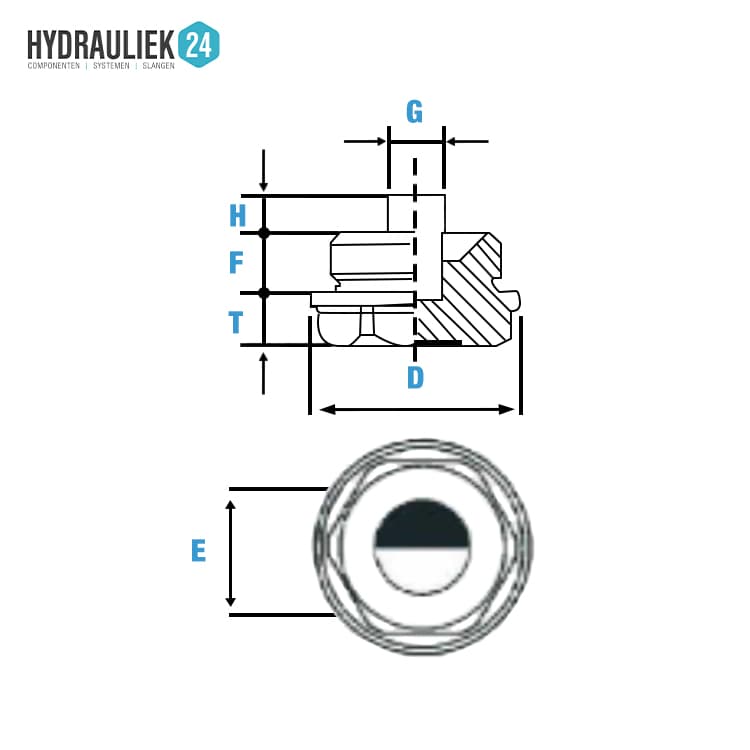 Magnetplugg 3/8" BSP utan tätning – bild 2