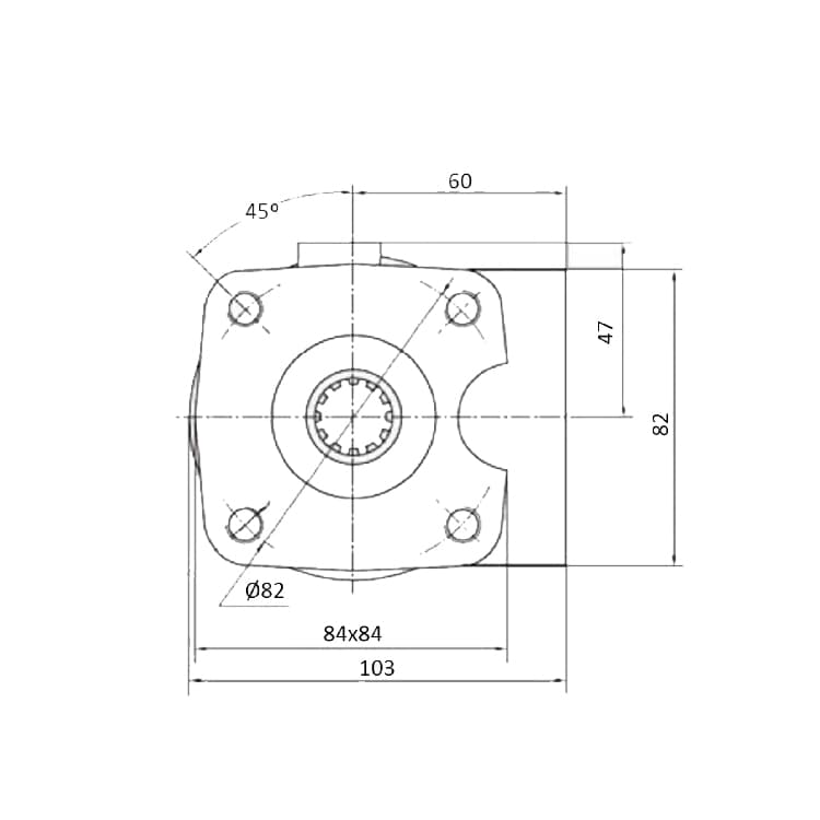 Hydraulisk styrningsenhet 50cc - utan ventiler – bild 4
