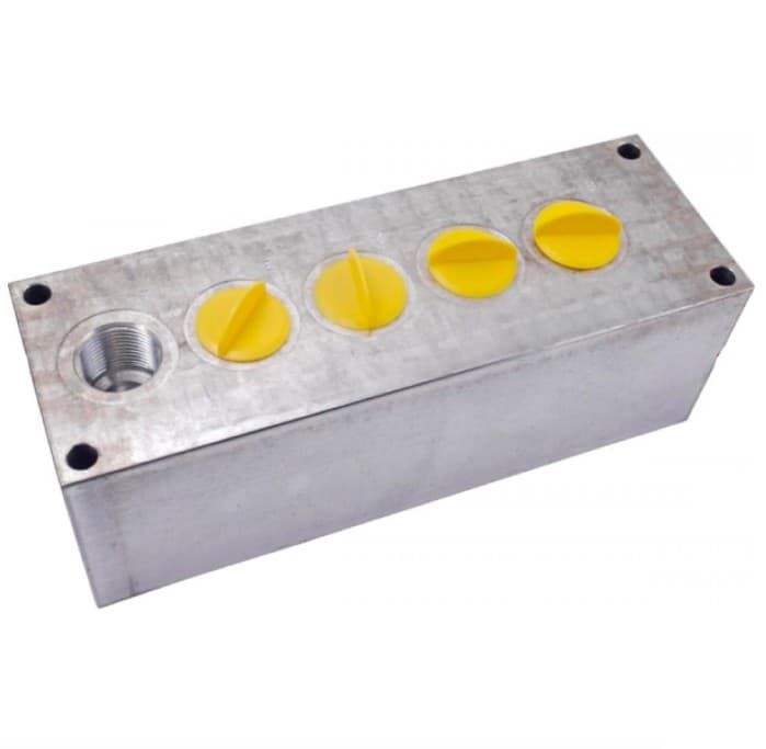 Returblock fördelarblock 5x3/4" 1x 1" 1/2